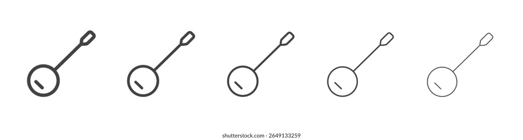 Ícone do banjo contorno ilustração símbolo do vetor