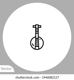 Banjo icon sign vector,Symbol, logo illustration for web and mobile