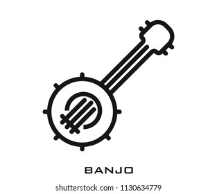Banjo icon signs