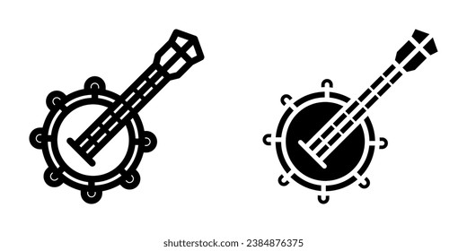 Banjo Icon. symbol for mobile concept and web design. vector illustration