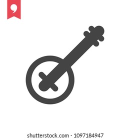 banjo icon vector