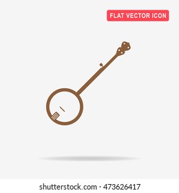 Banjo icon. Vector concept illustration for design.