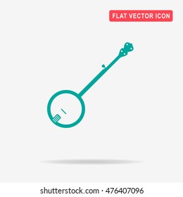 Banjo icon. Vector concept illustration for design.