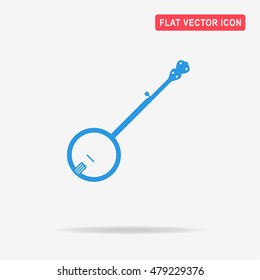 Banjo icon. Vector concept illustration for design.