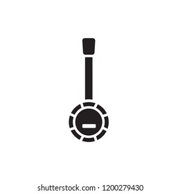 banjo icon vector design. music instrument
