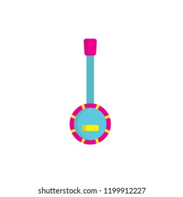 banjo icon vector. icon with flat style