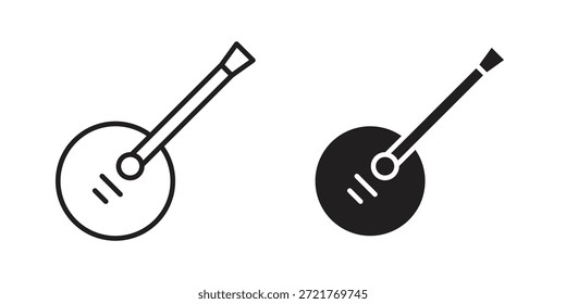 Icono de banjo para su diseño de Sitio web, logotipo, App, interfaz de usuario. EPS10