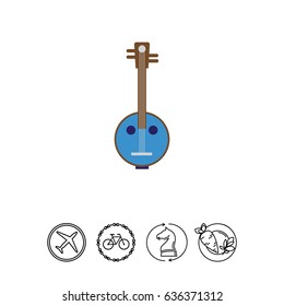 Banjo instrument icon