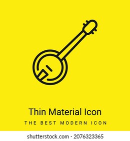 Banjo minimal bright yellow material icon