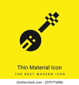Banjo minimal bright yellow material icon