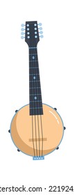 Banjo Musical Instrument Vector illustration
