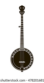 Banjo Musical Instrument Vector Illustration