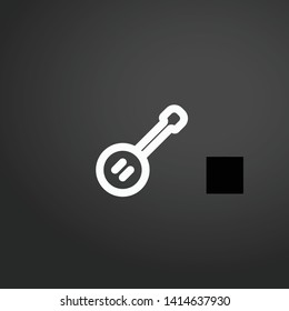 Banjo vector icon. Banjo concept stroke symbol design. Thin graphic elements vector illustration, outline pattern for your web site design, logo, UI. EPS 10.