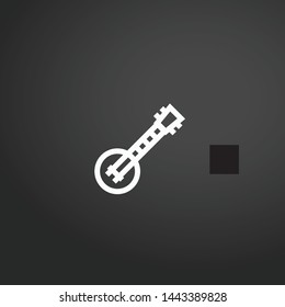 Banjo vector icon. Banjo concept stroke symbol design. Thin graphic elements vector illustration, outline pattern for your web site design, logo, UI. EPS 10.