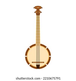 Banjo vector. Vector illustration of Banjo on white background.