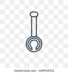 Banjo vector outline icon isolated on transparent background, high quality linear Banjo transparency concept can be used web and mobile