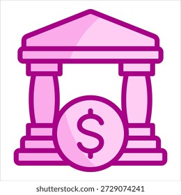 Bank Account Icon Element For Design