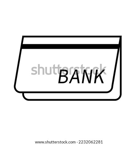 Bank account icon. Bank passbook. Bank account balance. Vector.