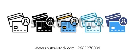 Bank Account Icon Set Multiple Style Collection