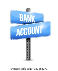 bank account sign concept design graphic