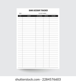 Bank Account Tracker,Bank Account Info,Account Tracker,Account Keeper,Money Tracker,Bank Info Tracker,Account Printable,account register,account planner,bank organizer,bank info insert