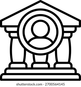 Diseño de Vector de Cuenta bancaria en estilo moderno, concepto de banca en línea y ahorro financiero, ilustración de gestión de dinero. Icono de línea