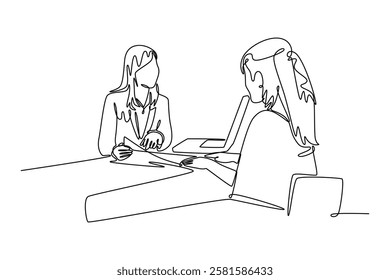 Bank activity concept. Single line draw design vector graphic illustration.	