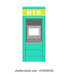 bank ATM machine vector illustration 