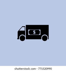 Bank automobile vector icon