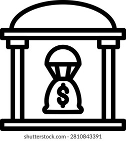 Bank Bailout Vector Design Icon Style