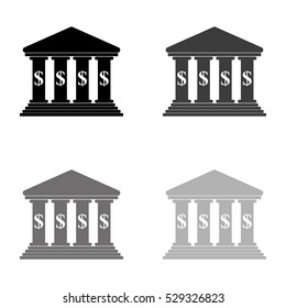 bank   black vector icon