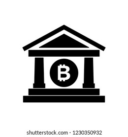 bank building with bitcoin