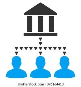 bank building client links vector icon symbol image picture pictogram