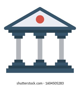 
Bank, building Color Vector icon which can be easily modified or edited
