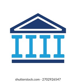 banco edifício colorido ícone vetor design bom para web ou aplicativo móvel