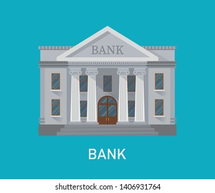 bank building or courthouse,vector illustration isolated