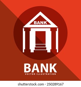 bank building design, vector illustration eps10 graphic 