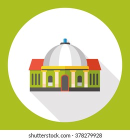 bank building flat icon