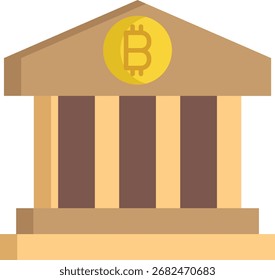 bank building flat icon design