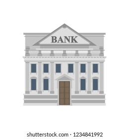 Bank building. Historical financial architecture with columns. - Shutterstock ID 1234841992