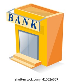 Bank building icon