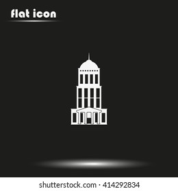 Bank building icon.