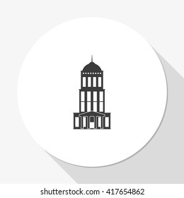 Bank building icon.