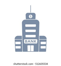  Bank building icon.