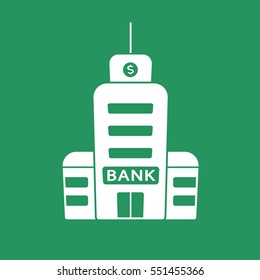 Bank building icon.