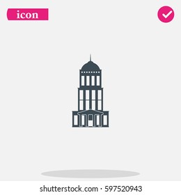 Bank building icon.