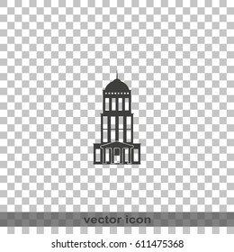Bank building icon.