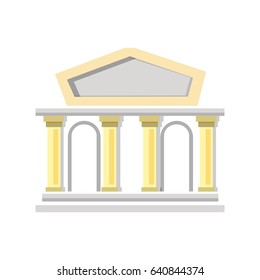 Bank building icon
