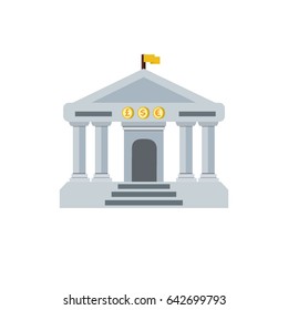 Bank building icon