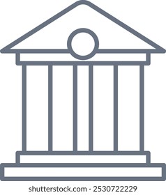 Bank Building icon design for personal commercial use